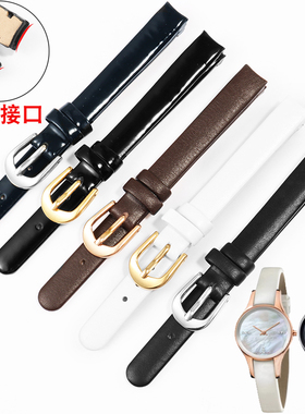 森友适配CK手表K43231/43232/43235/43236女士弧口真皮手表带10mm