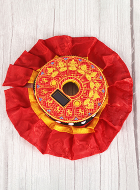 智能计手转数摇动伞盖藏式静音转桶筒家用摆件遮尘布大号LED充电