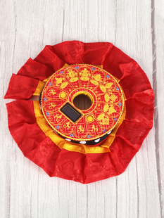 智能计手转数摇动伞盖藏式静音转桶筒家用摆件遮尘布大号LED充电