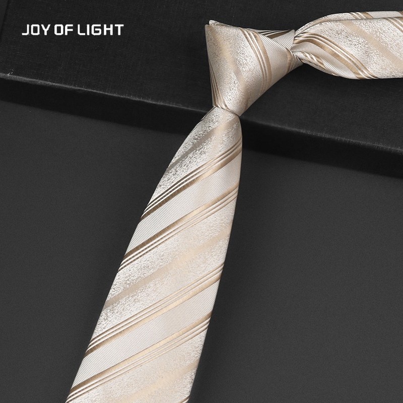 JOY OF LIGHT男士高档斜纹领带浅金色手打正装商务意式通勤高级感,服饰配件/皮带/帽子/围巾,领带,淘宝优惠券,粉丝福利购,淘宝优惠卷