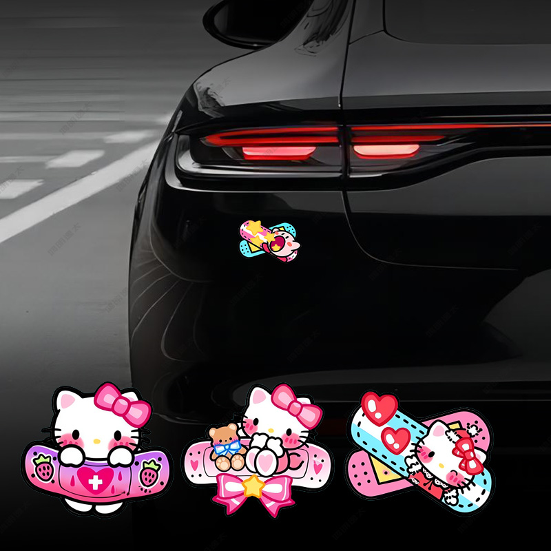汽车贴纸HelloKitty创可贴OK