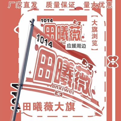 田曦薇大旗明星演唱会田曦薇应援旗户外打卡音乐节应援旗定制