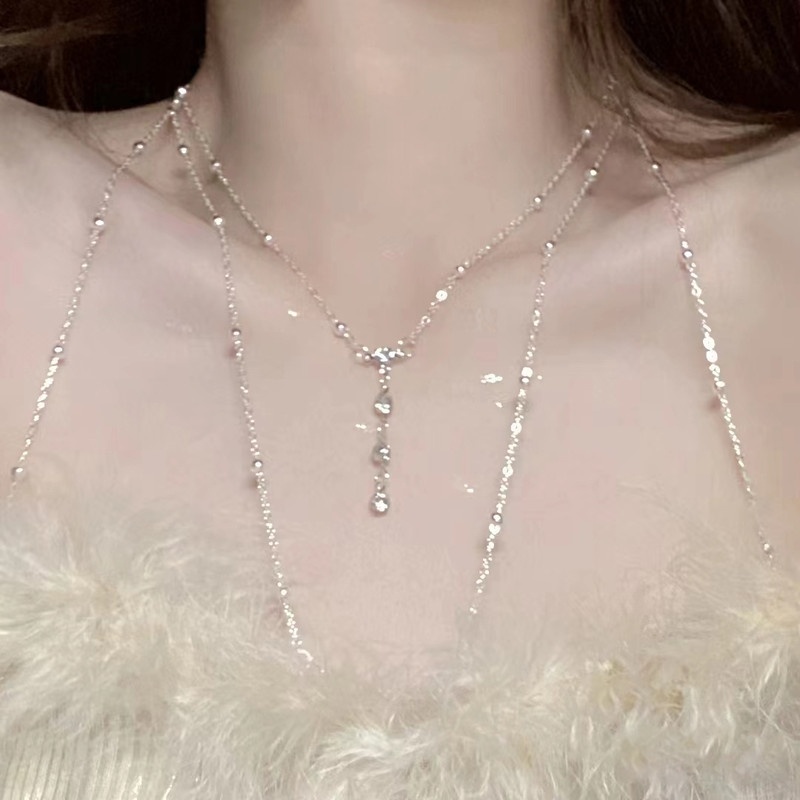 胸链高级感身体链全身性感锁骨链女颈链氛围感饰品夜店蹦胸链