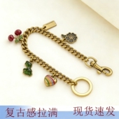 包链挂饰樱桃挂件改造包链条挂饰延长链百搭复古包链吊坠挂饰
