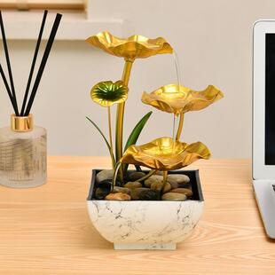 home decor流水摆件小喷泉铁艺景工艺品客厅装饰电视柜旁景观办公