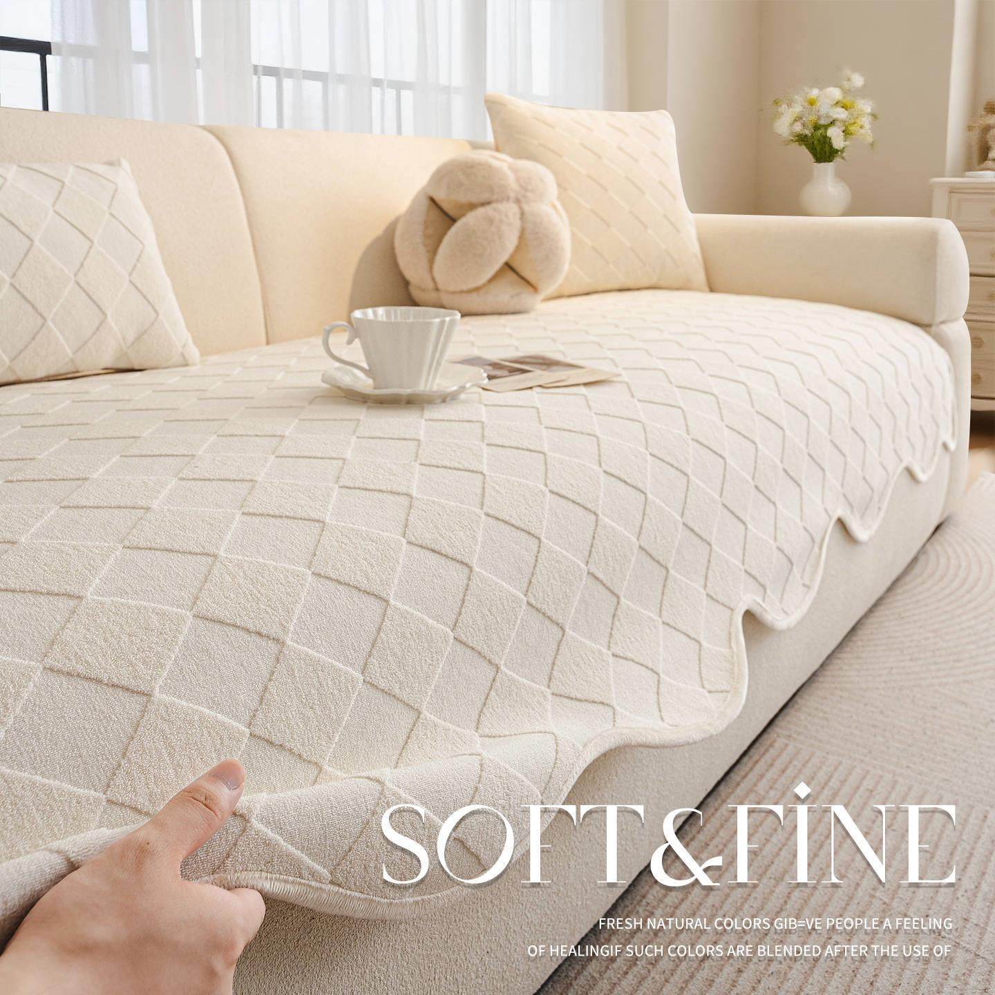 轻法式异形沙发垫四季通用2025新款秋冬款防滑直排沙发坐垫子盖布,居家布艺,沙发套,淘宝优惠券,粉丝福利购,淘宝优惠卷