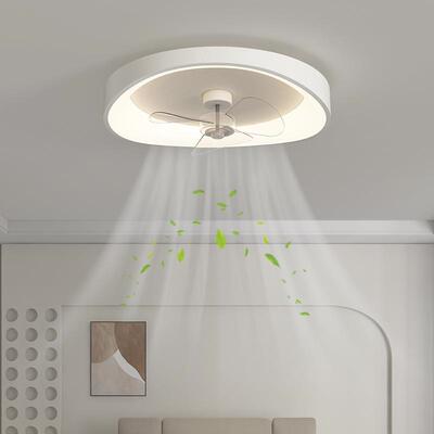 新款现代简约全光谱护智能主卧顶灯电扇一体灯卧室吸顶灯风扇灯