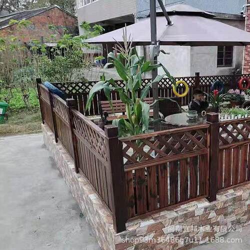 小院栅栏 入户门 防腐木栅栏 别墅庭院花园入户门 厂家安装 施工