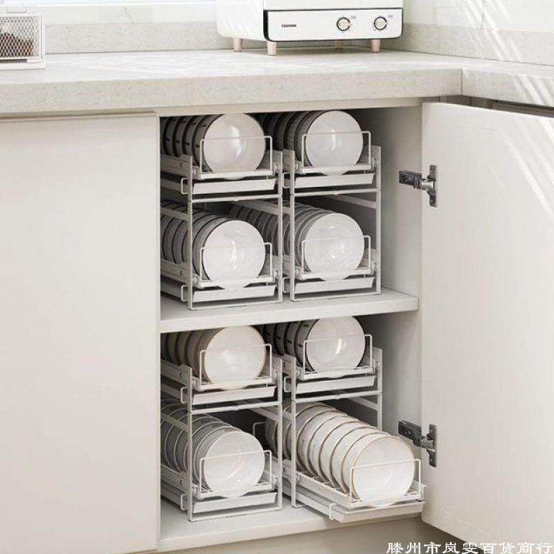 碗架柜子内置带滑轨抽拉碗碟橱柜小号碗盘收纳碗柜碗晾放篮置物架,厨房/烹饪用具,抹布架/厨房清洁收纳架,淘宝优惠券,粉丝福利购,淘宝优惠卷