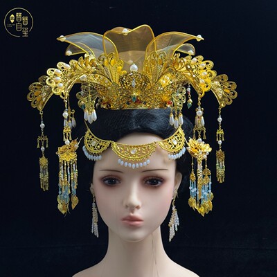 古风汉服杨贵妃同款花冠预售