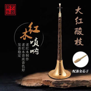 新艺（xinyi）大红酸枝老红木唢呐乐器初学者成人演奏CDEGG降BA演