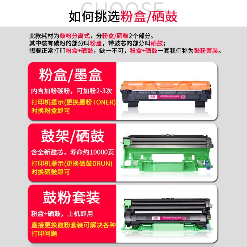 适用联想m7206w粉盒m7216nwa lj2206w LJ2205 m7255f m7256whf m7