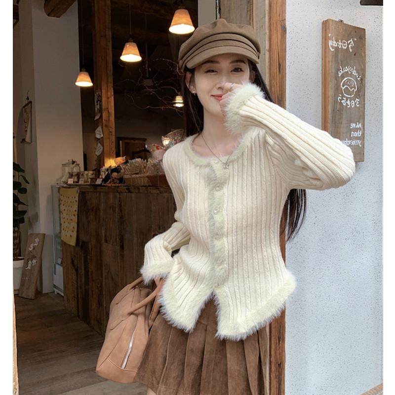 独特上衣高级感流苏毛边针织开衫女春秋修身温柔软糯系毛衣打底衫,女装/女士精品,毛针织衫,淘宝优惠券,粉丝福利购,淘宝优惠卷