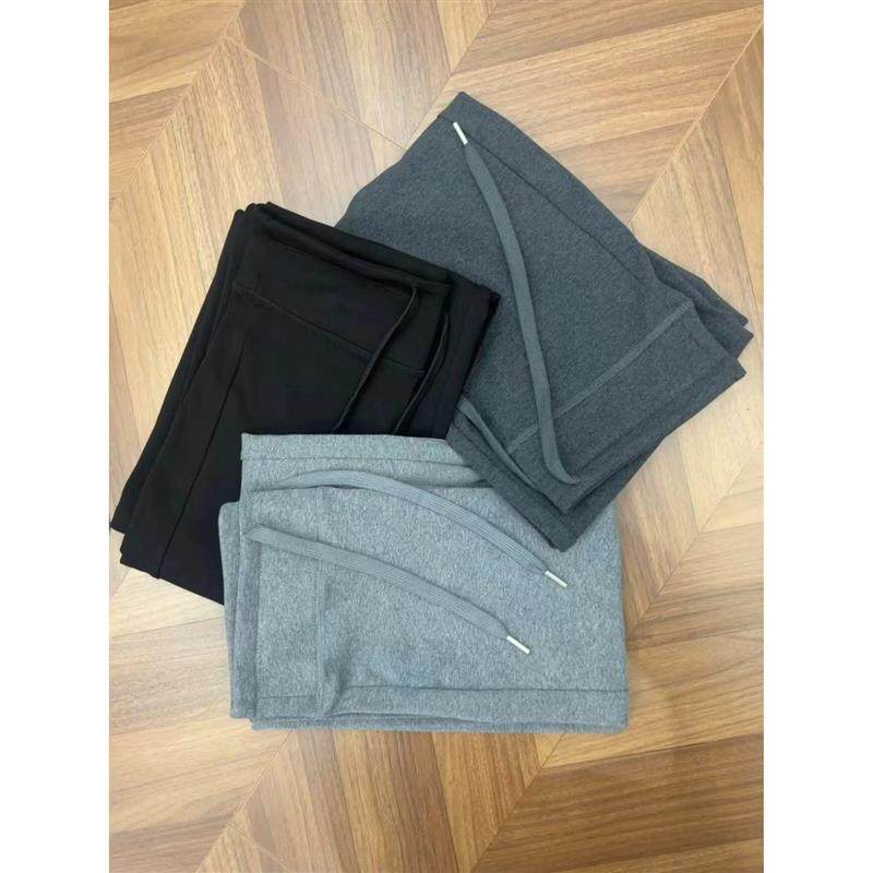 韩系简约百搭灰色抽绳休闲瑜伽裤女春季高腰垂感直筒阔腿裤拖地裤,女装/女士精品,休闲裤,淘宝优惠券,粉丝福利购,淘宝优惠卷