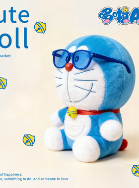 机器猫毛绒玩具蓝胖子公仔