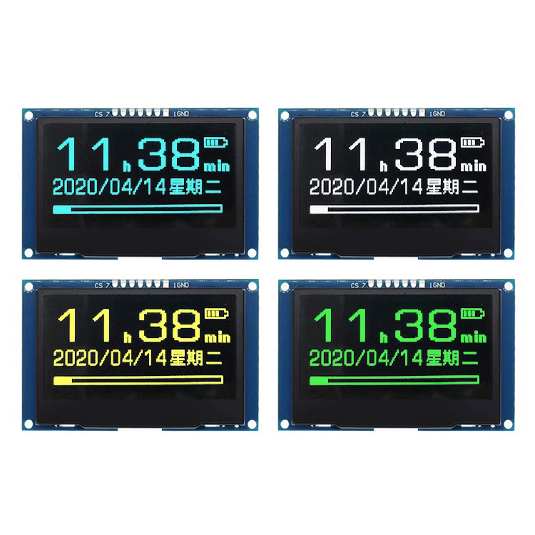 2.42寸oled显示屏128x64白光oled屏2.42寸液晶屏2.42寸点阵屏模块