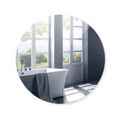 镜椭圆镜子浴室镜粘贴壁挂镜穿衣镜试衣镜卫生间镜洗手间简约新款