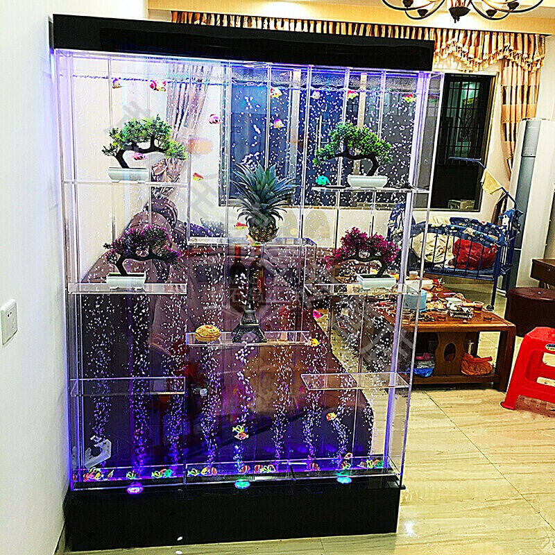 派森柏水幕墙酒柜水幕墙隔断屏风隔厅柜客厅鱼缸装饰玄关隔断流水