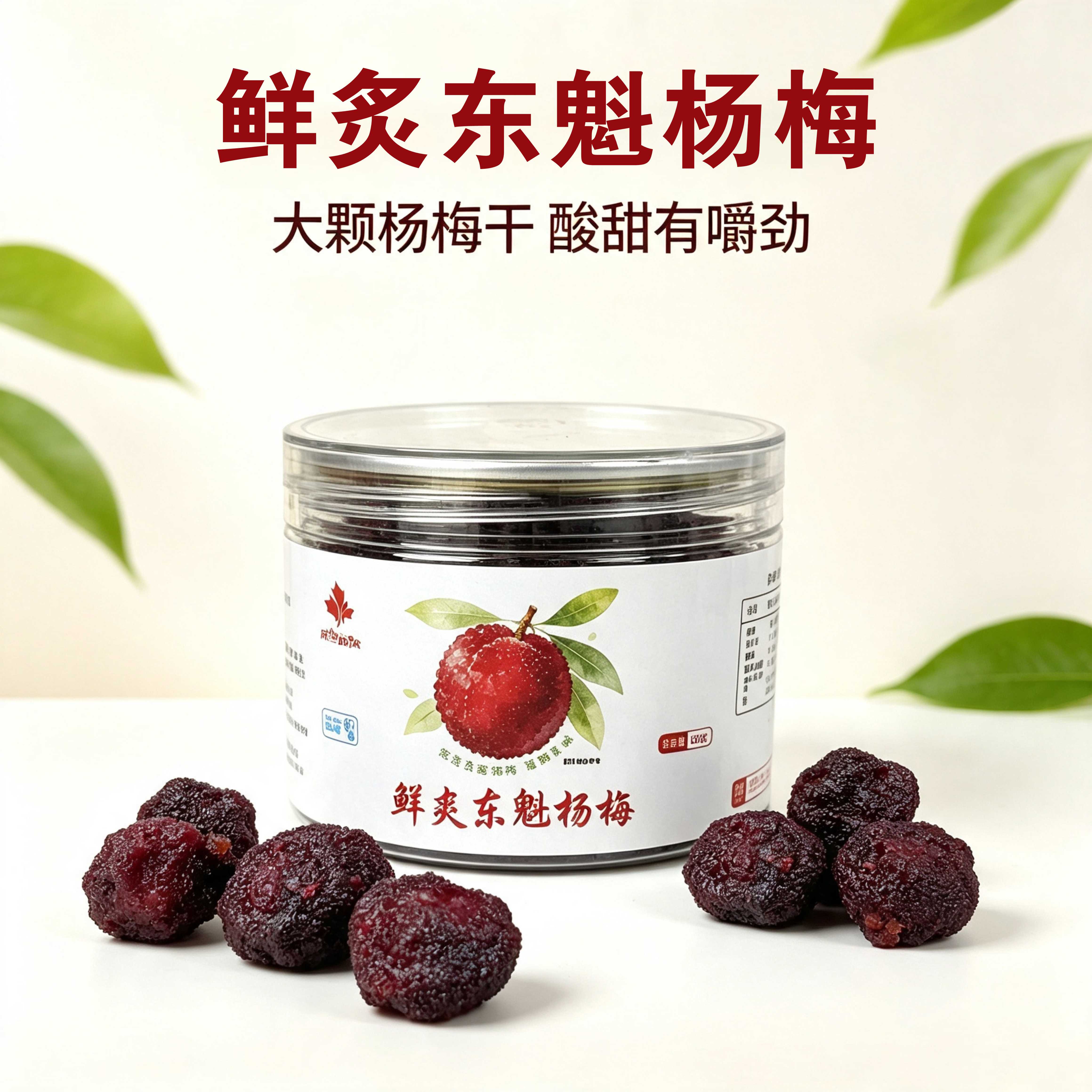 风物知秋鲜炙东魁杨梅干福建特产原味休闲零食孕妇小孩可食用罐装