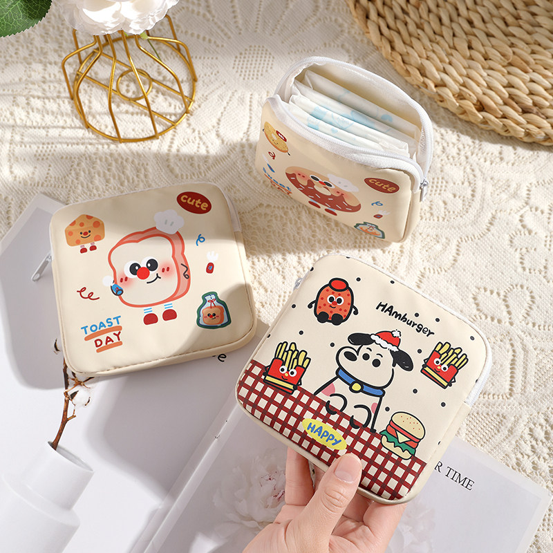 姨妈巾收纳包超萌月事包便携卫生巾包收纳袋卡通防水女生化妆包
