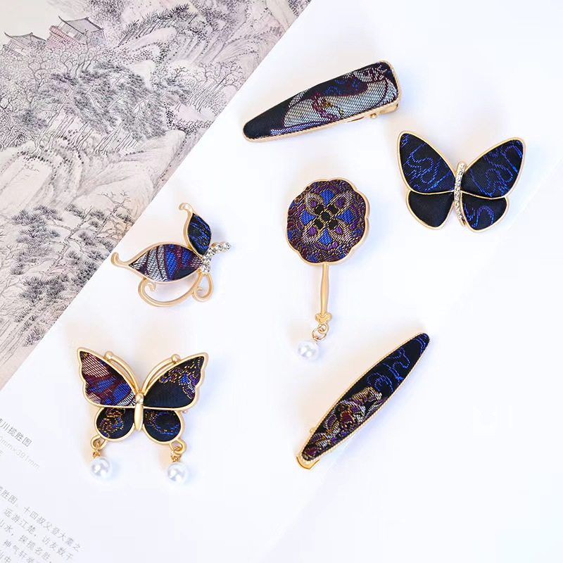 宋锦发夹新中式宋锦刘海夹非遗宋锦胸针国风配饰古风宋锦侧边夹,饰品/流行首饰/时尚饰品新,发饰,淘宝优惠券,粉丝福利购,淘宝优惠卷