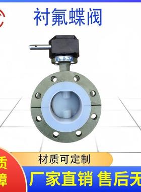 阀专D71D71F46F4式6手动对夹式衬氟蝶 优质D71F46手动对业夹衬氟