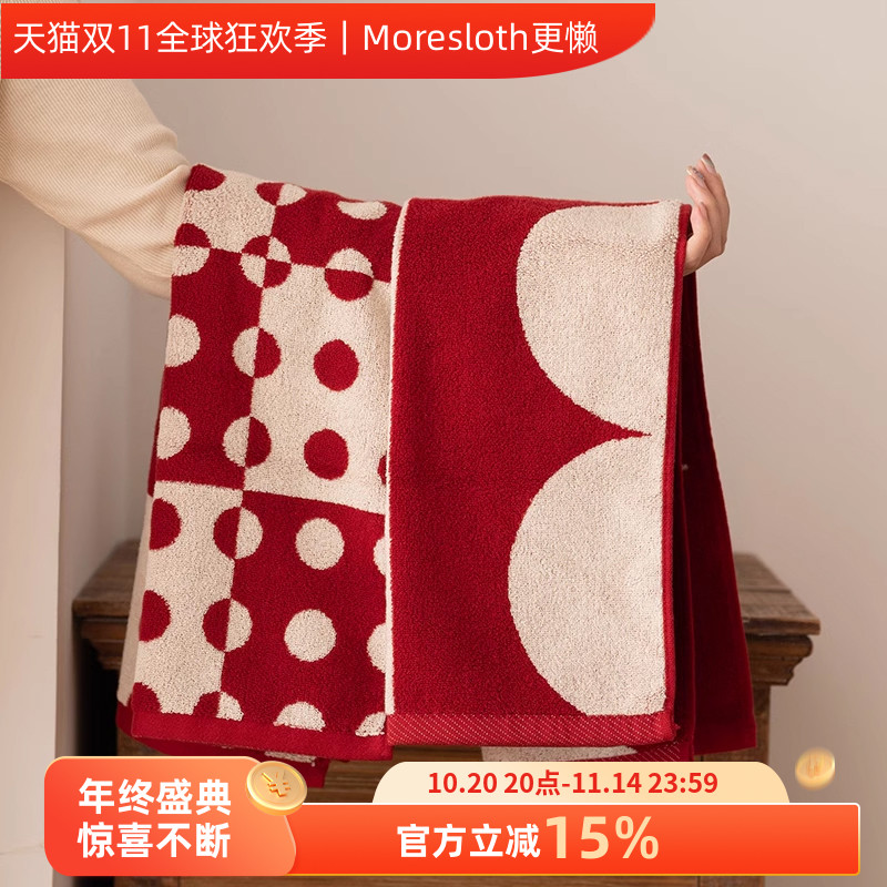 情侣纯棉复古毛巾结婚吸水擦脸巾