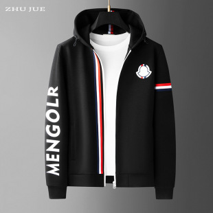 欧洲站2025新款秋冬装连帽卫衣男士潮牌带帽秋装上衣长袖开衫男装