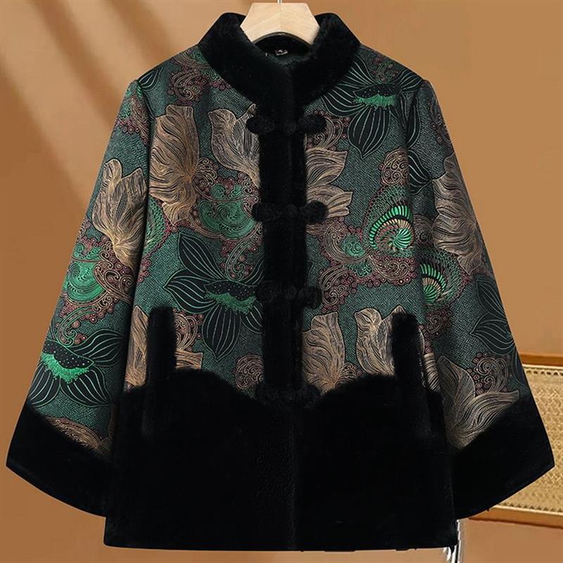 八十多岁老太太衣服中老年加厚冬装新款棉袄妈妈棉衣唐装奶奶老太