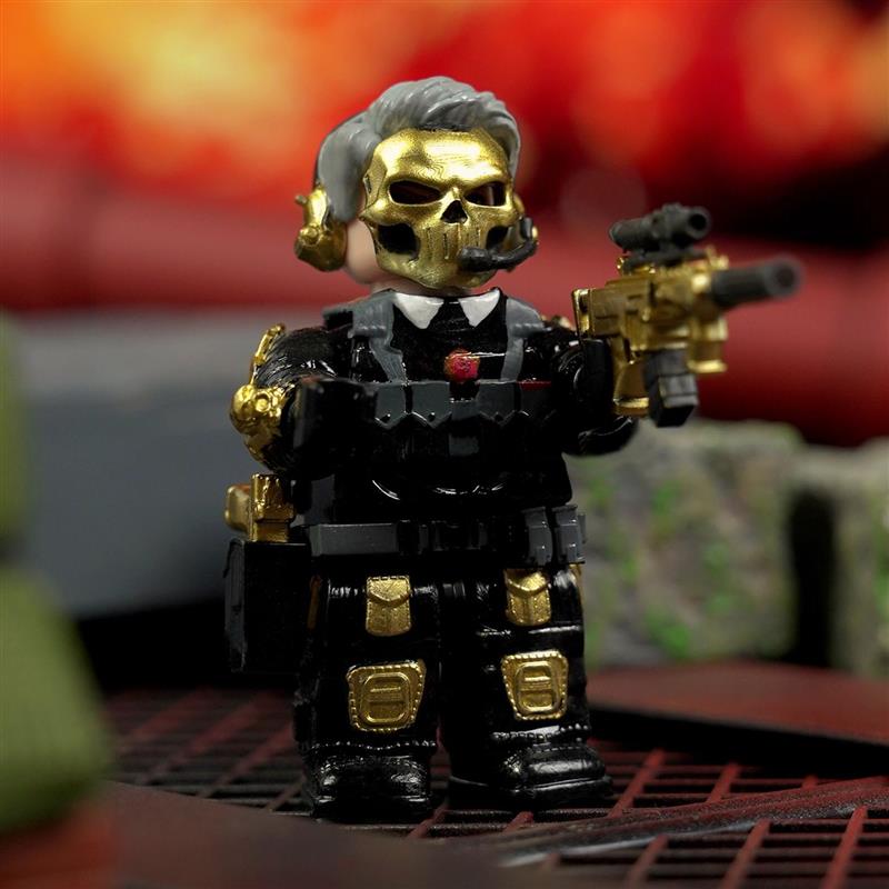 三角洲人仔三角洲行动威龙手办红狼蚀金玫瑰骷髅大红模型兼容乐高