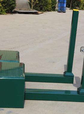 厂家销售锈赛钢碳钢不移式羽动毛球柱 标准比用网球架mk-002排球