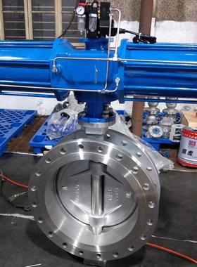 【密厂家直销】气动三偏心硬高封法兰蝶阀D64H-10C DN2259030 品