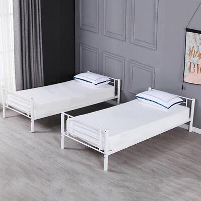 stee b3黑色unkl be铁d加厚学床员工宿舍铁艺床架工地生上下床爬