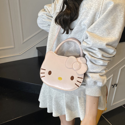 高颜值少女卡通Hellokitty手拎包包女2025新款洋气可爱单肩斜挎包