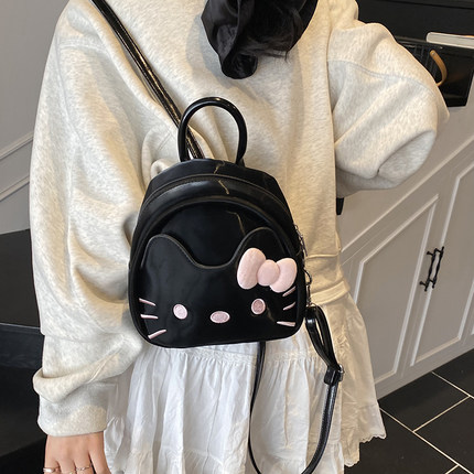 时尚可爱卡通Hellokitty迷你包包女2025新款高级感洋气百搭双肩包