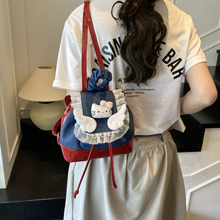卡通可爱Hellokitty迷你包包女2025新款 时尚 高颜值超火百搭双肩包
