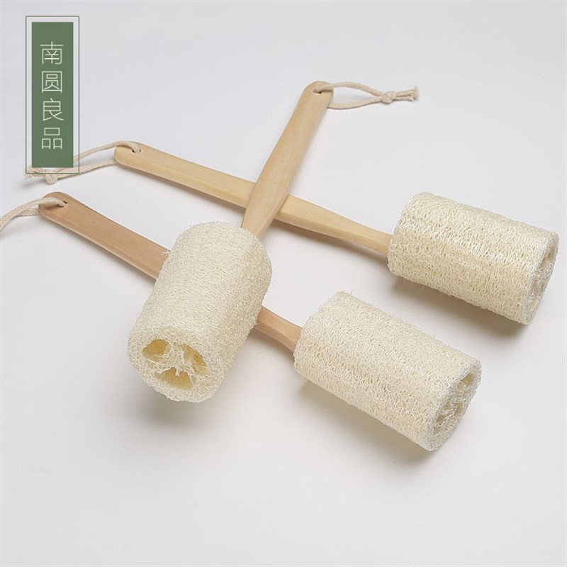 速发厂家热供丝瓜络搓背刷直销手持长柄按摩刷沐背搓浴刷用品