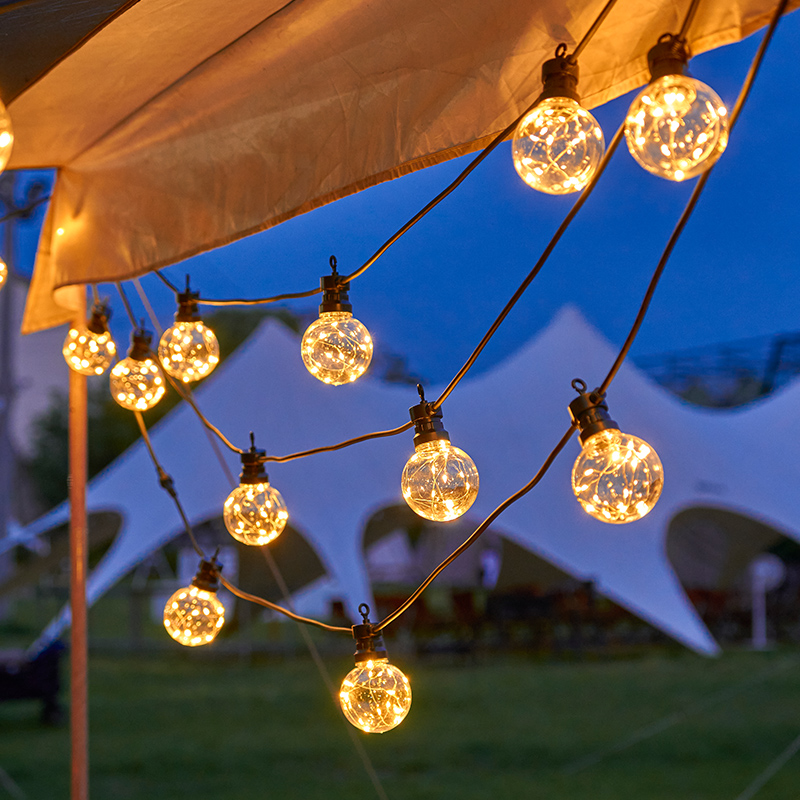 速发院营氛围灯庭太能户外防水吊灯营地天幕帐篷民宿串露摆摊装饰