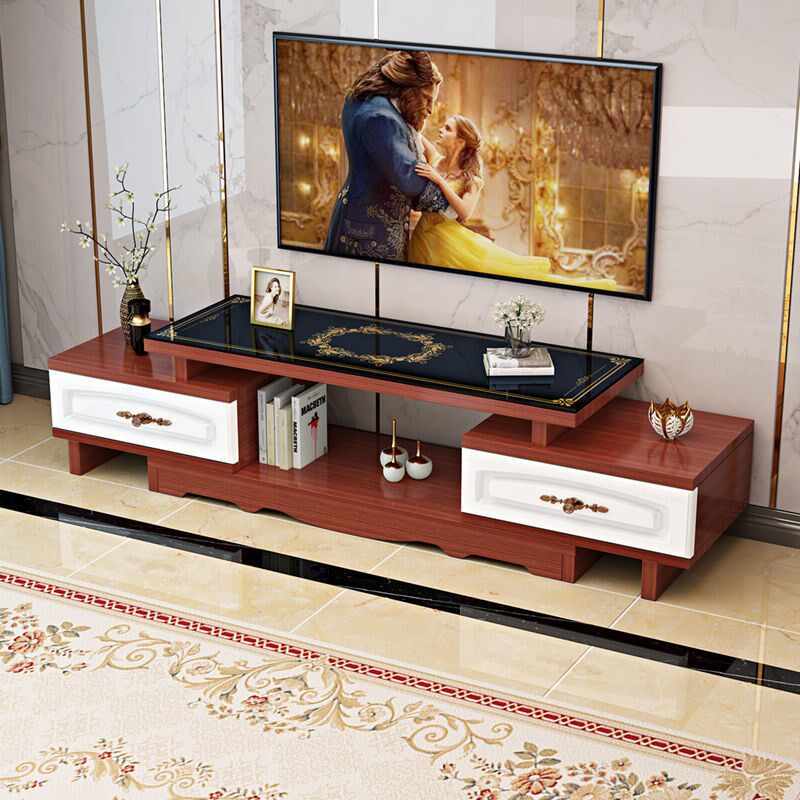 速发电视柜茶几落地厅组合包茶几客视柜电柜台面组装电视柜免安装