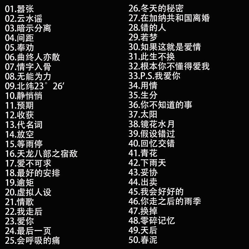 速发e (王翊恩)专辑歌曲音乐车载随身碟精选流行MP无失真高音质汽