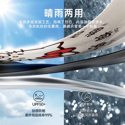 速发2026新款洗衣机防晒罩防尘罩盖布台浴室防水遮挡盖布各通用