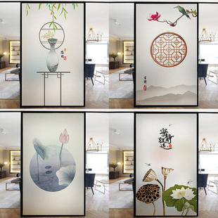 速发厨房璃门窗户玻室贴纸透光不透明卫生间浴移防偷窥静电磨砂窗