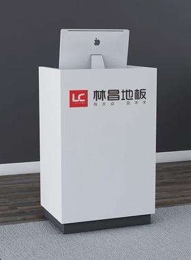 白色烤漆小型吧接4S店待台售楼处迎台服S-2003装台店收银柜台宾简