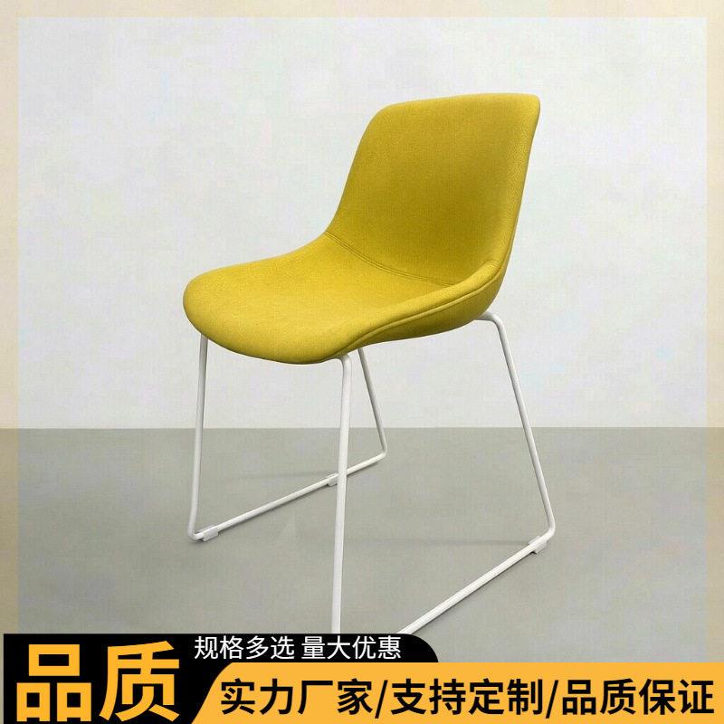 贝壳椅员子公司工休闲会客椅餐厅食堂924甜品子店塑料凳洽商谈务