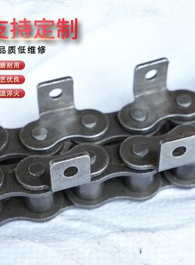 工3业传动弯板输2送链条A现货10622--A单双排单侧双侧双孔带耳滚