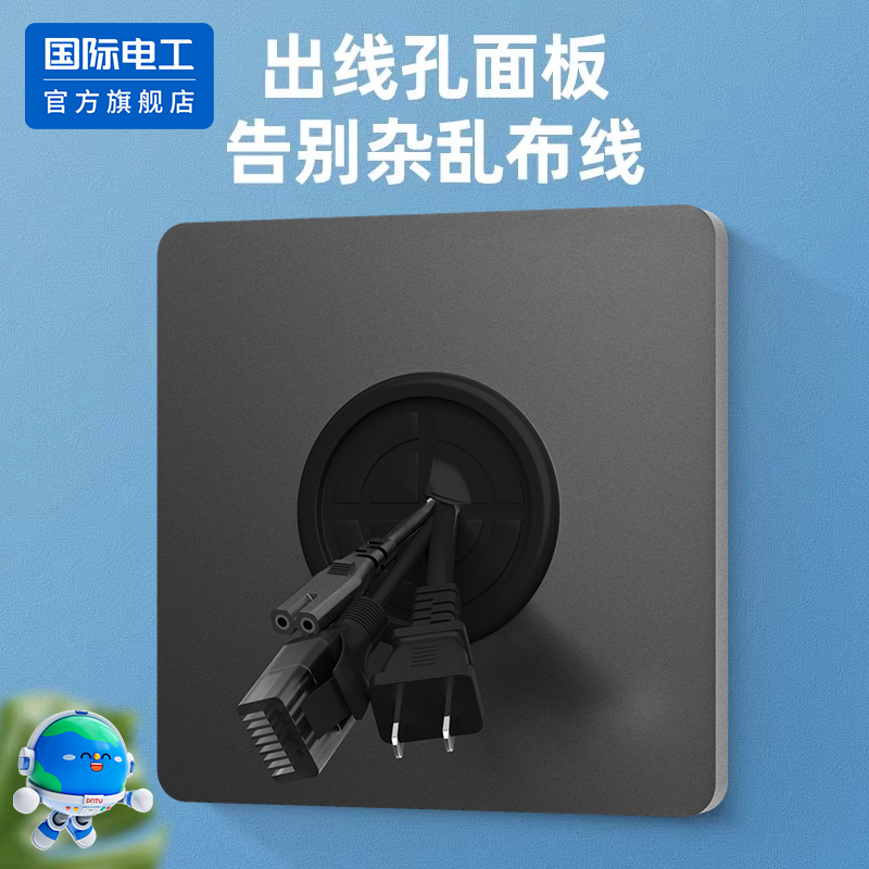 国际电工空白面板带出线孔穿孔板