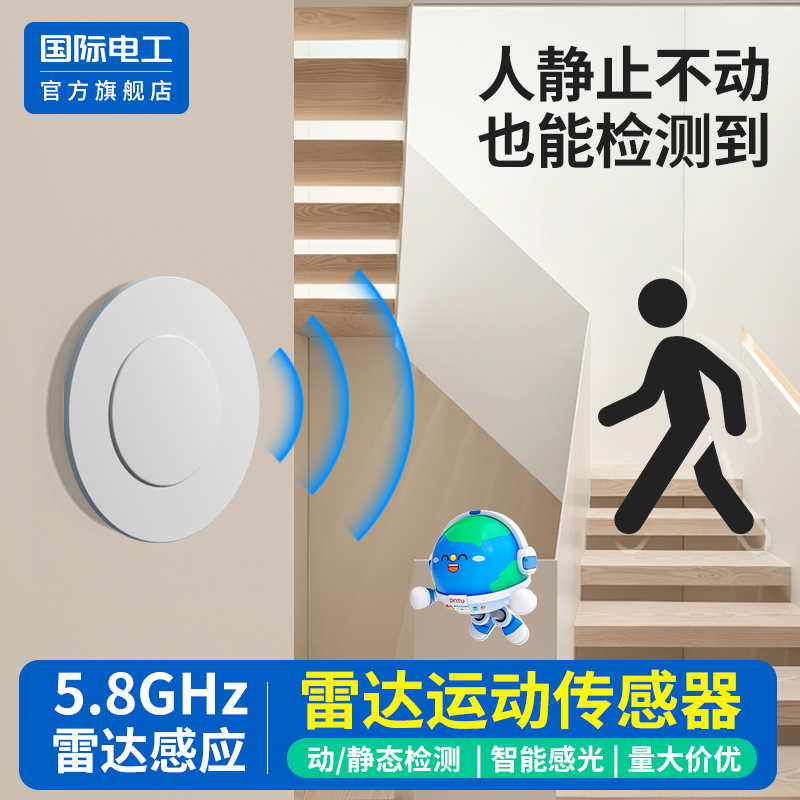 国际电工官方正品人体存在感应