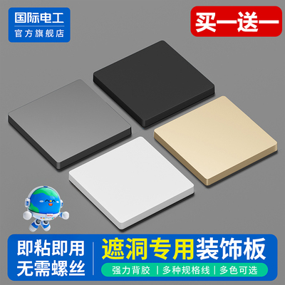 国际电工官方正品遮洞装饰盖板