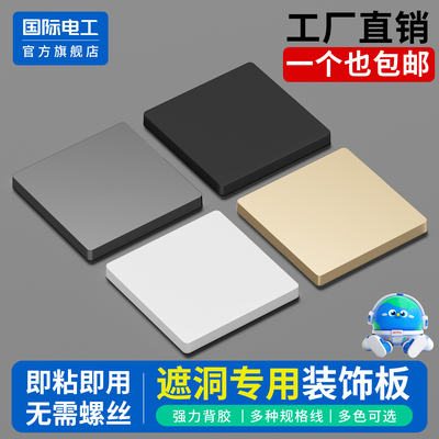 国际电工官方正品遮洞装饰盖板