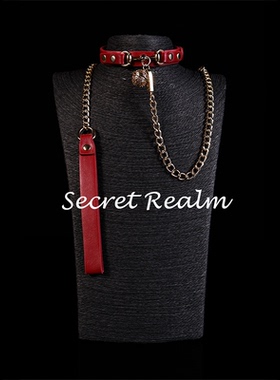 秘境「指令」新年小狗项圈铃铛皮革puppy牵引绳小众设计K9项链